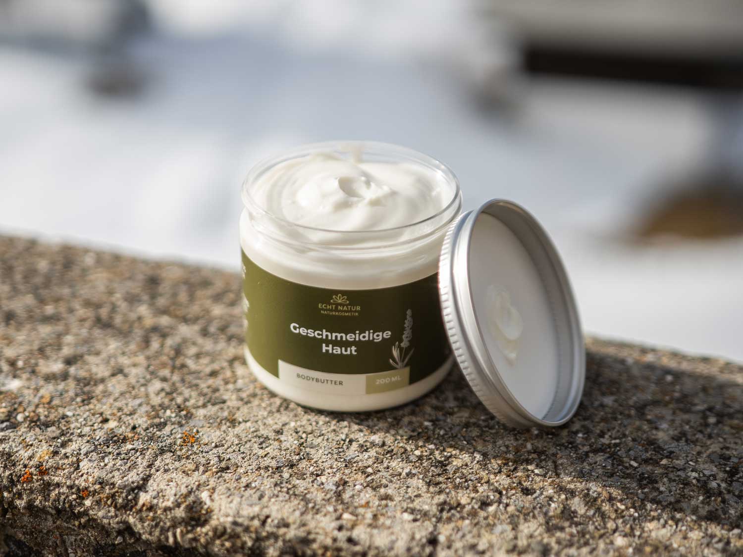Bodybutter ECHT NATUR draussen im Schnee