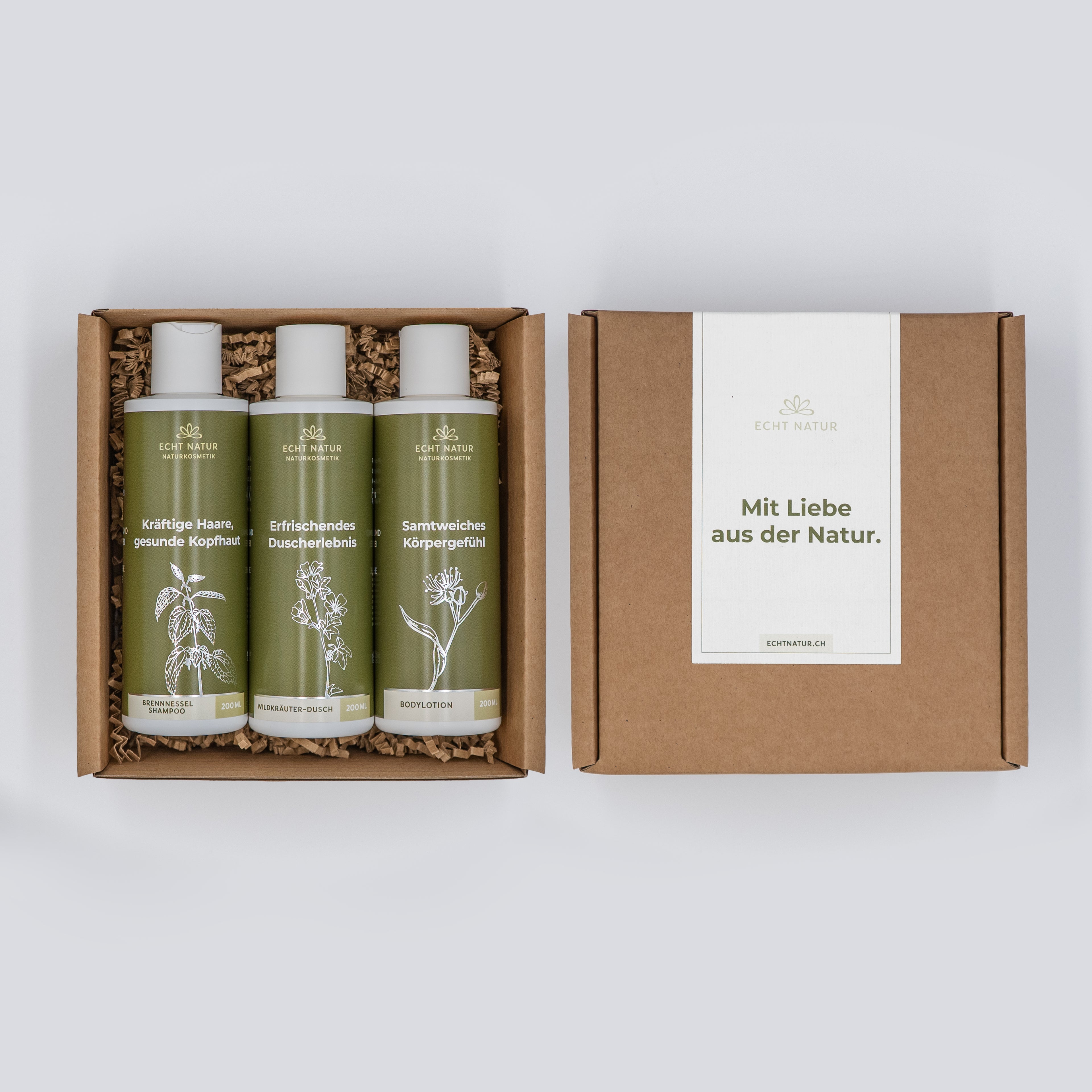Bodylotion, Wildkräuter-Duschmittel & Shampoo
